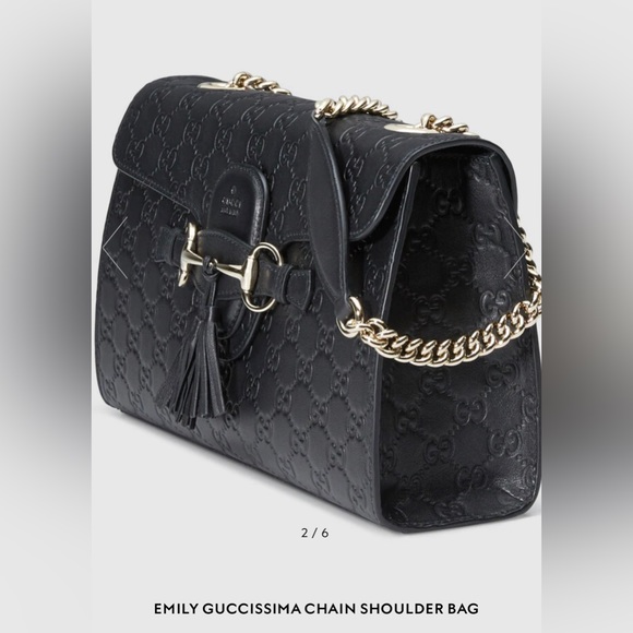 Gucci EMILY GUCCISSIMA CHAIN SHOULDER BAG - Picture 11 of 11